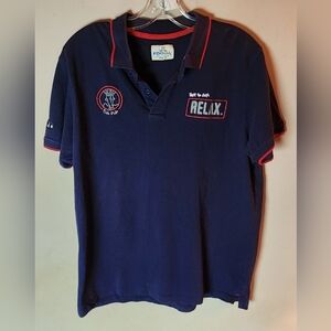 Vintage Fido Dido Navy Blue Polo Shirt